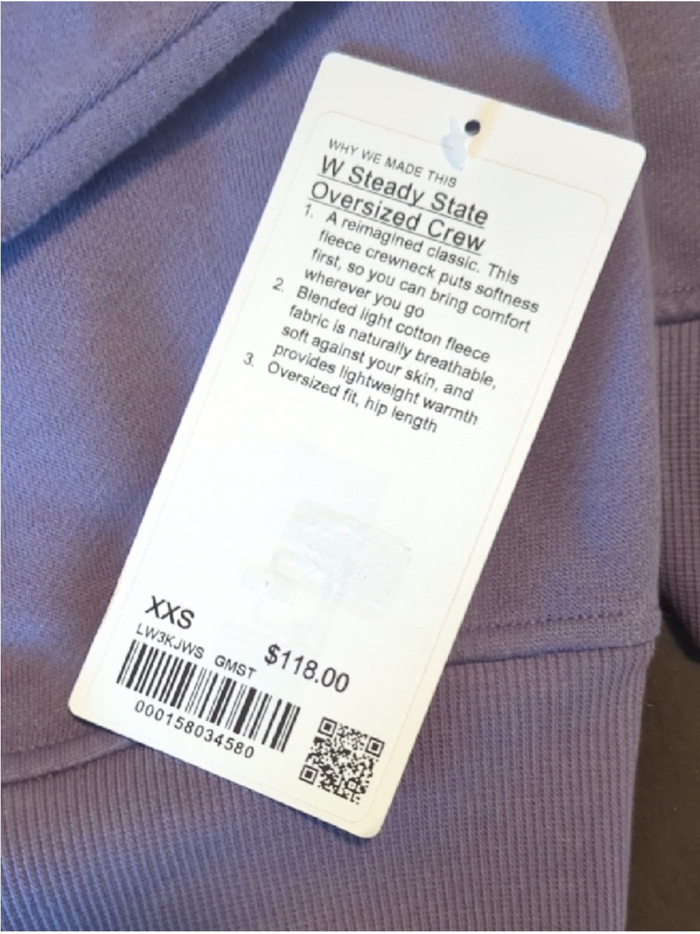 lululemon athletica Oversized Crew Sweatshirt - Lavender